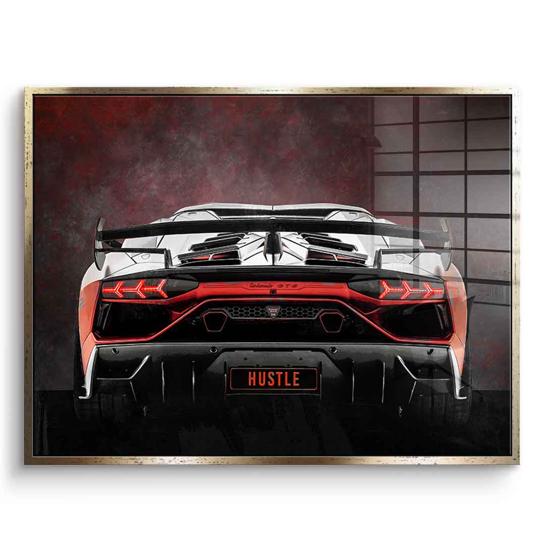 Lambo Backside - Acrylic glass