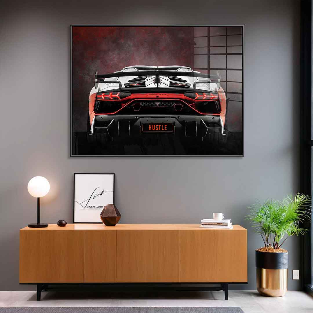 Lambo Backside - Acrylic glass