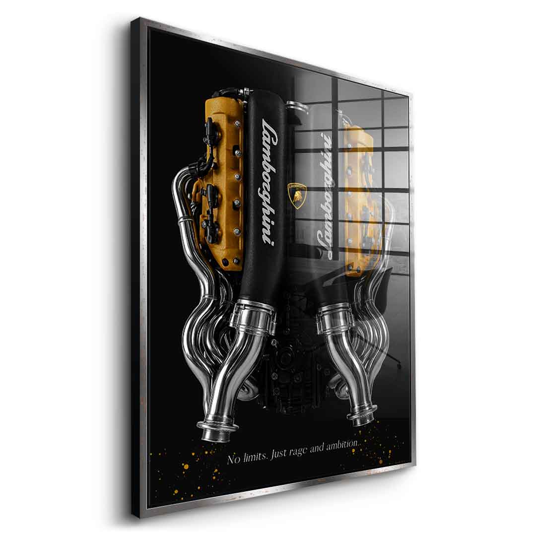 Lamborghini Engine - Acrylglas