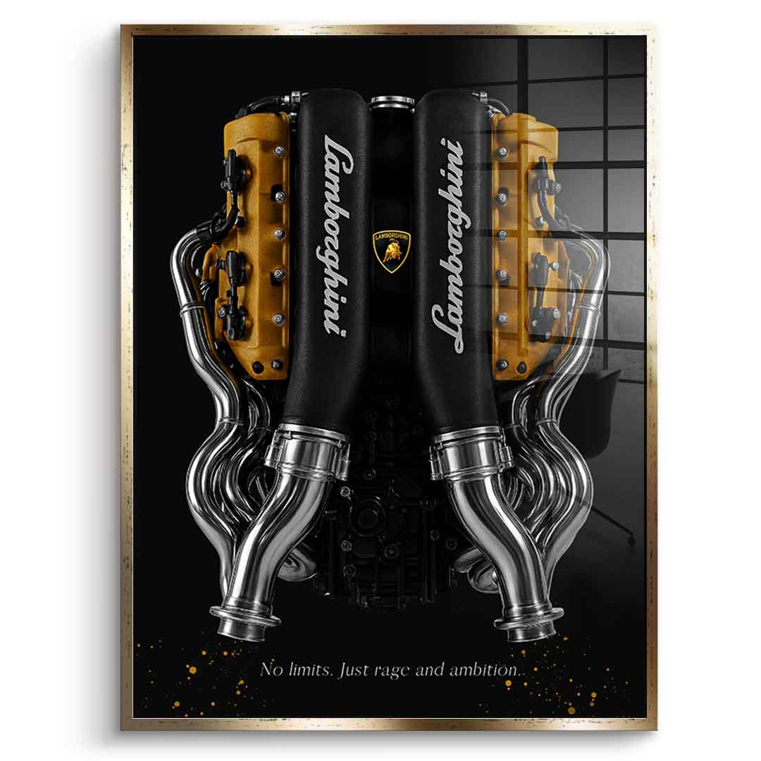 Lamborghini Engine - Acrylglas
