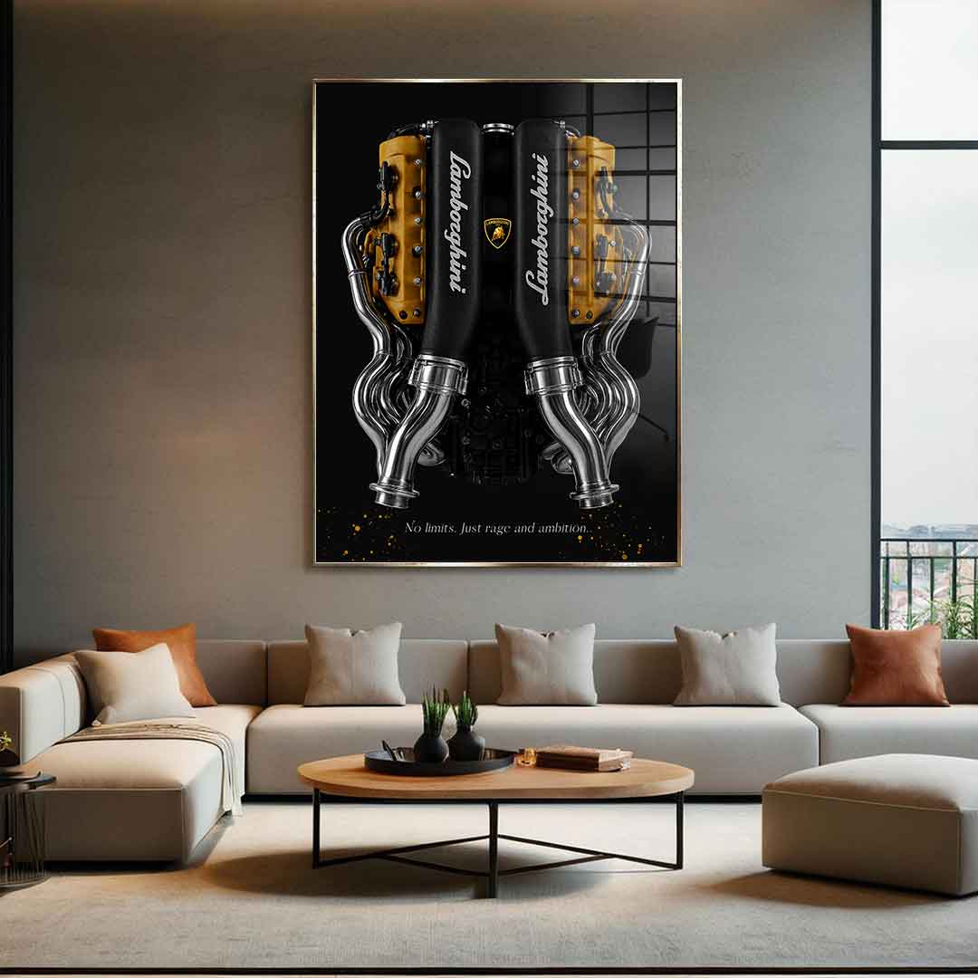 Lamborghini Engine - Acrylglas