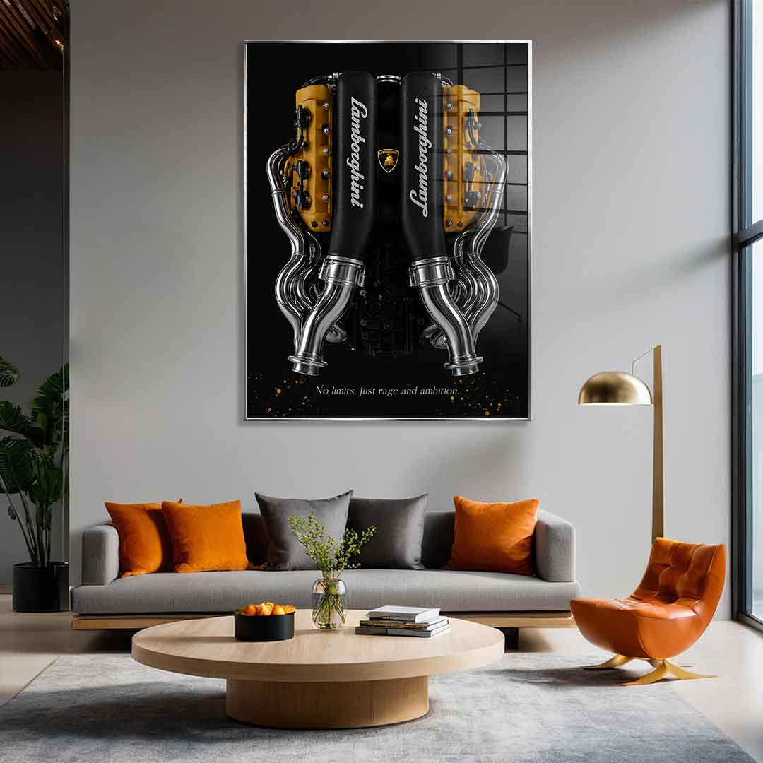 Lamborghini Engine - Acrylglas