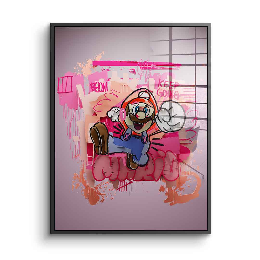 Layer Mario - acrylic