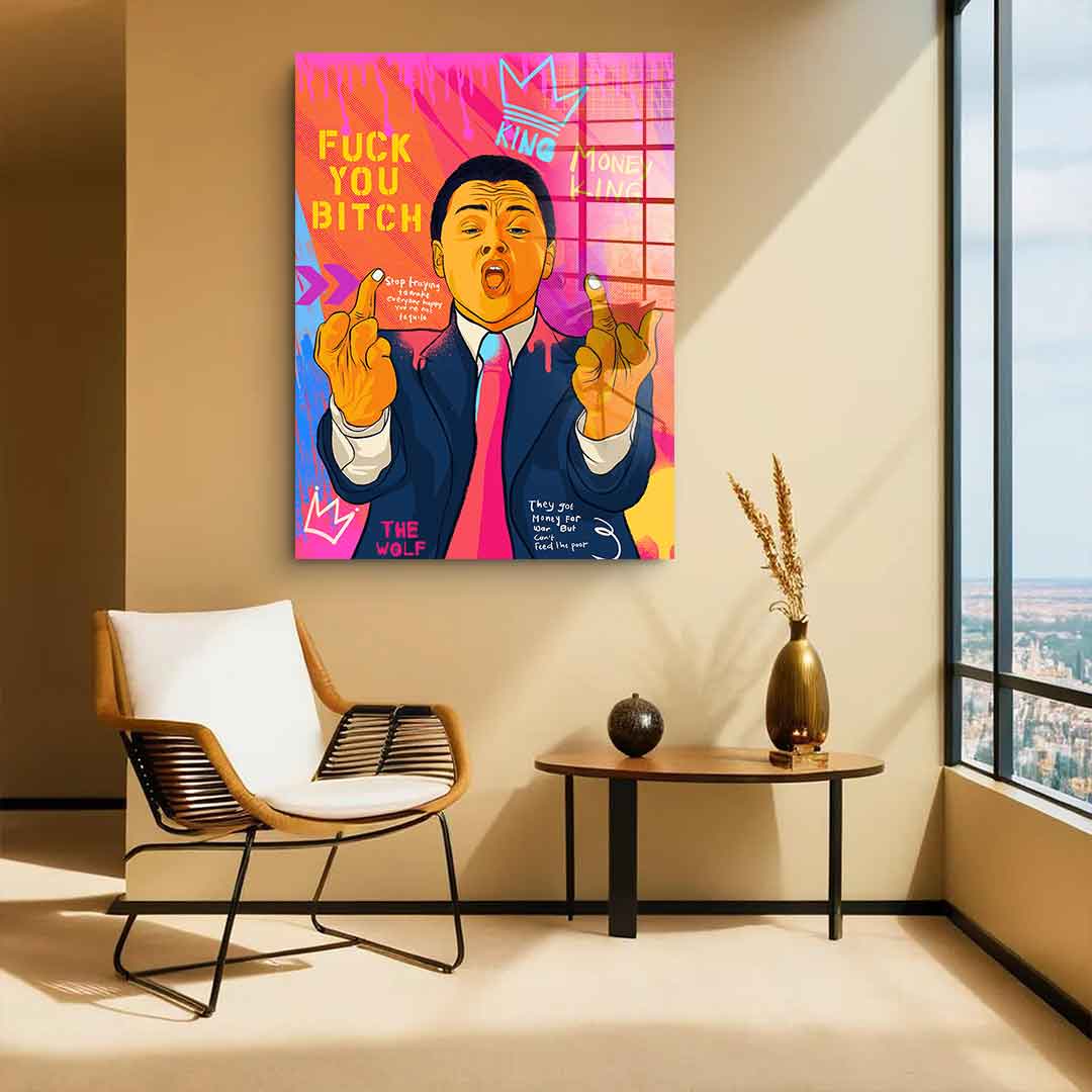 Leo fuck - Acrylglas