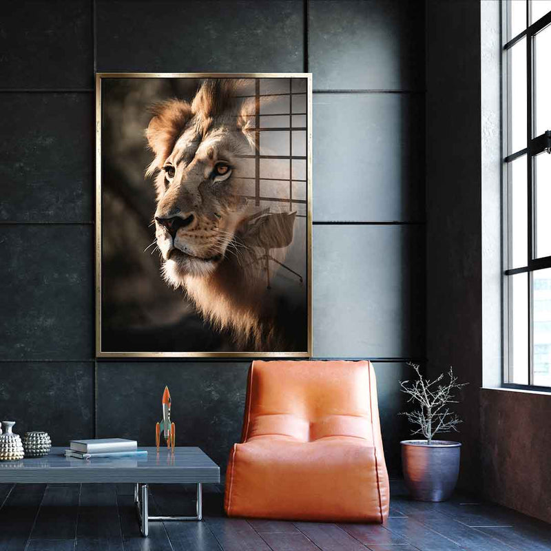 Lion - acrylic glass