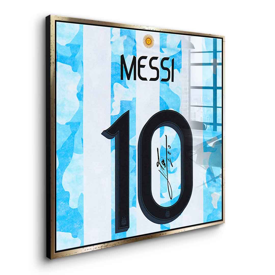 Messi - Quadrat Edition - Acrylglas