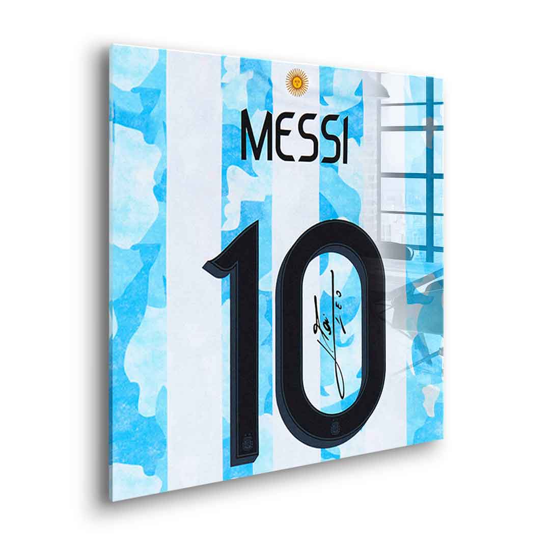 Messi - Quadrat Edition - Acrylglas