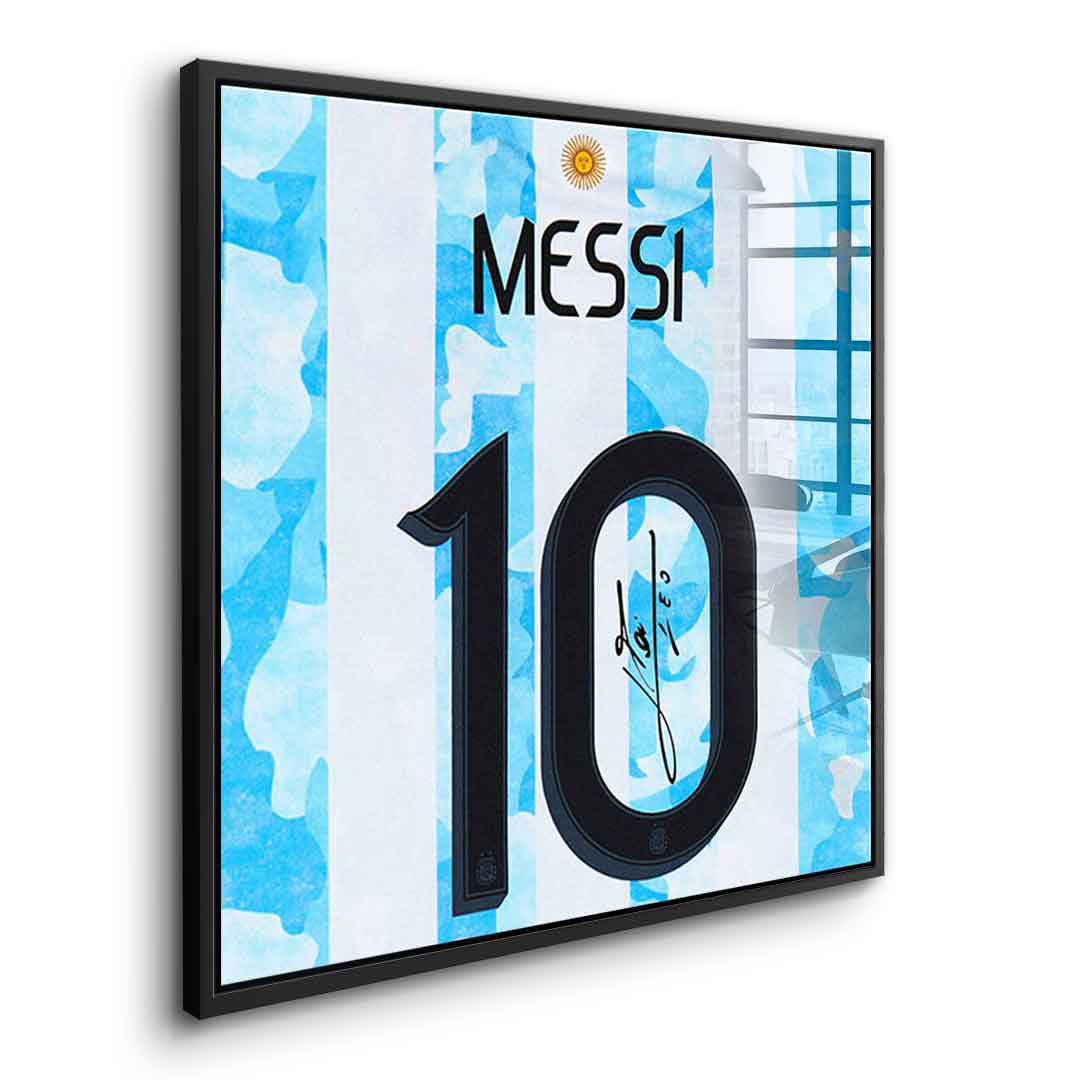 Messi - Quadrat Edition - Acrylglas