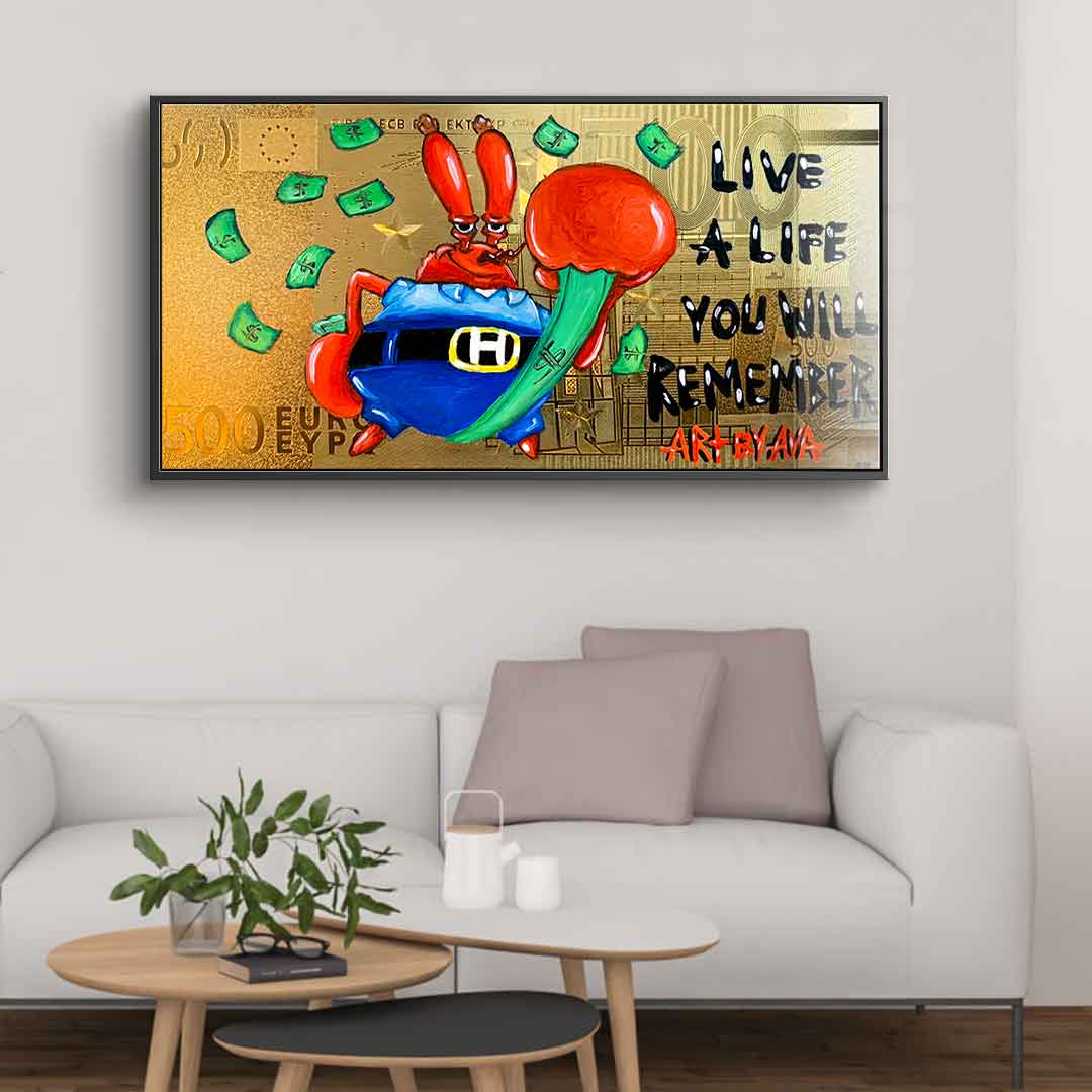Live A Life You Will Remember - Acrylglas
