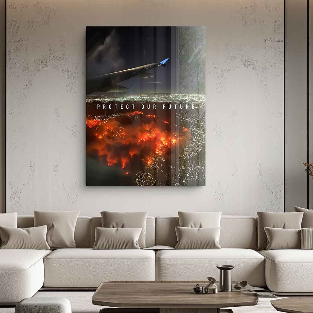 Los Angeles on fire No 1 - Acrylglas