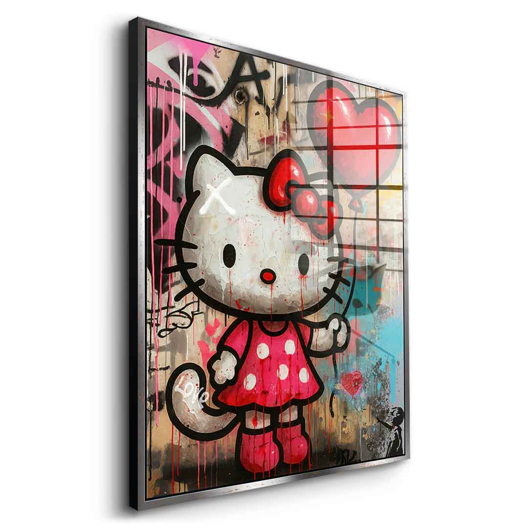 Love Kitty - Acrylglas