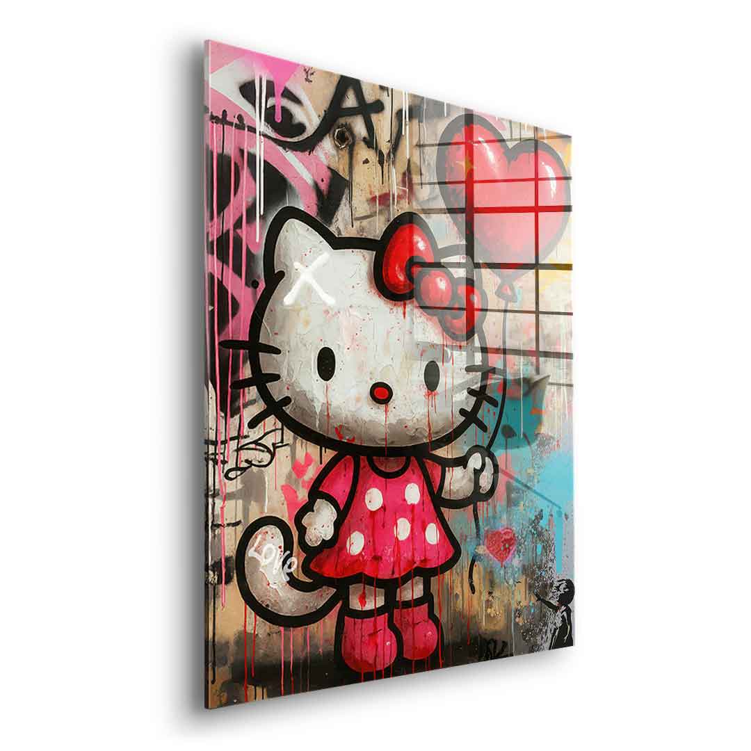 Love Kitty - Acrylglas
