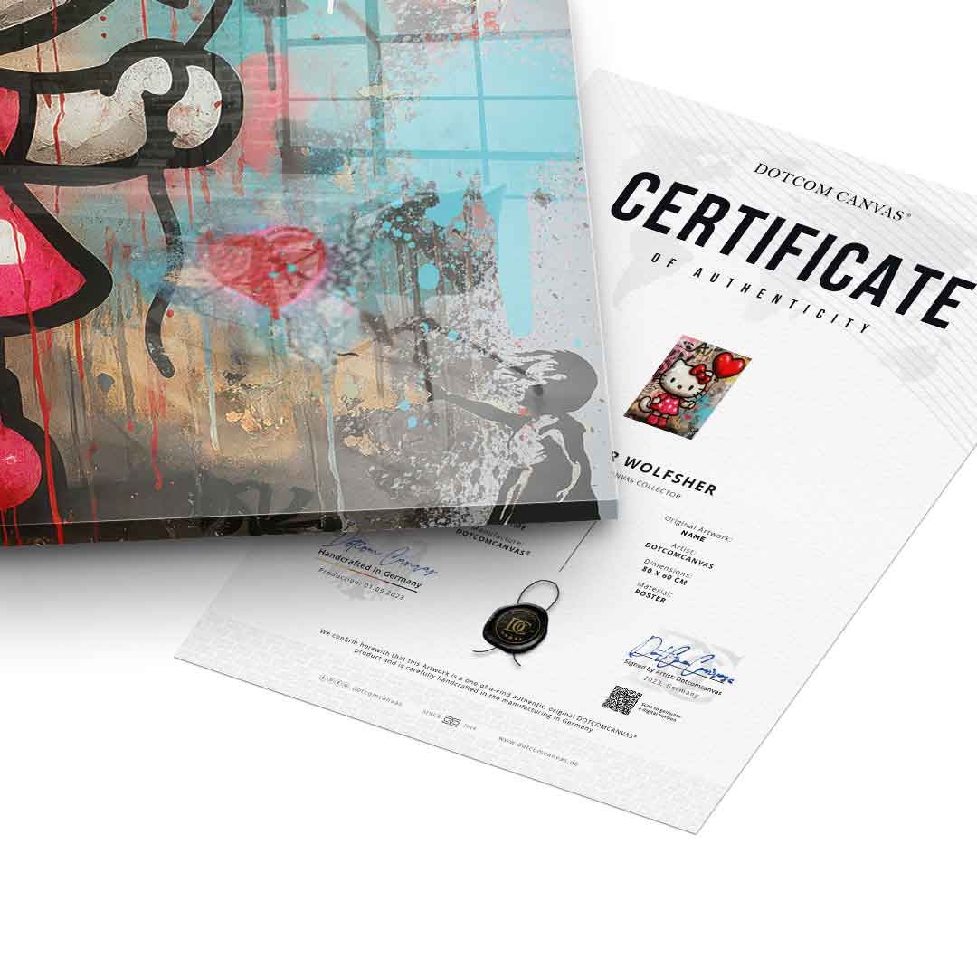 Love Kitty - Acrylglas