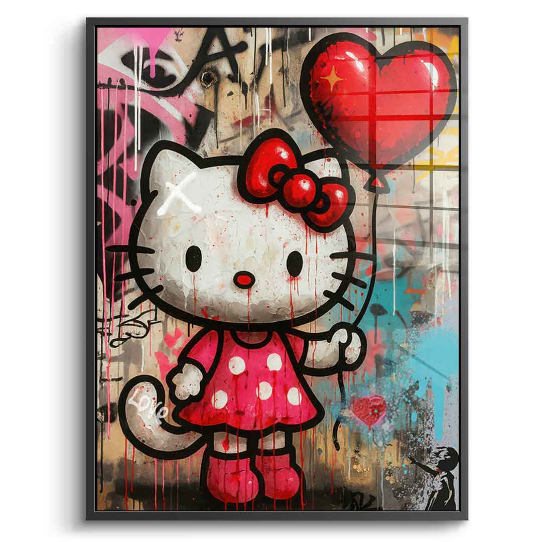 Love Kitty - Acrylglas