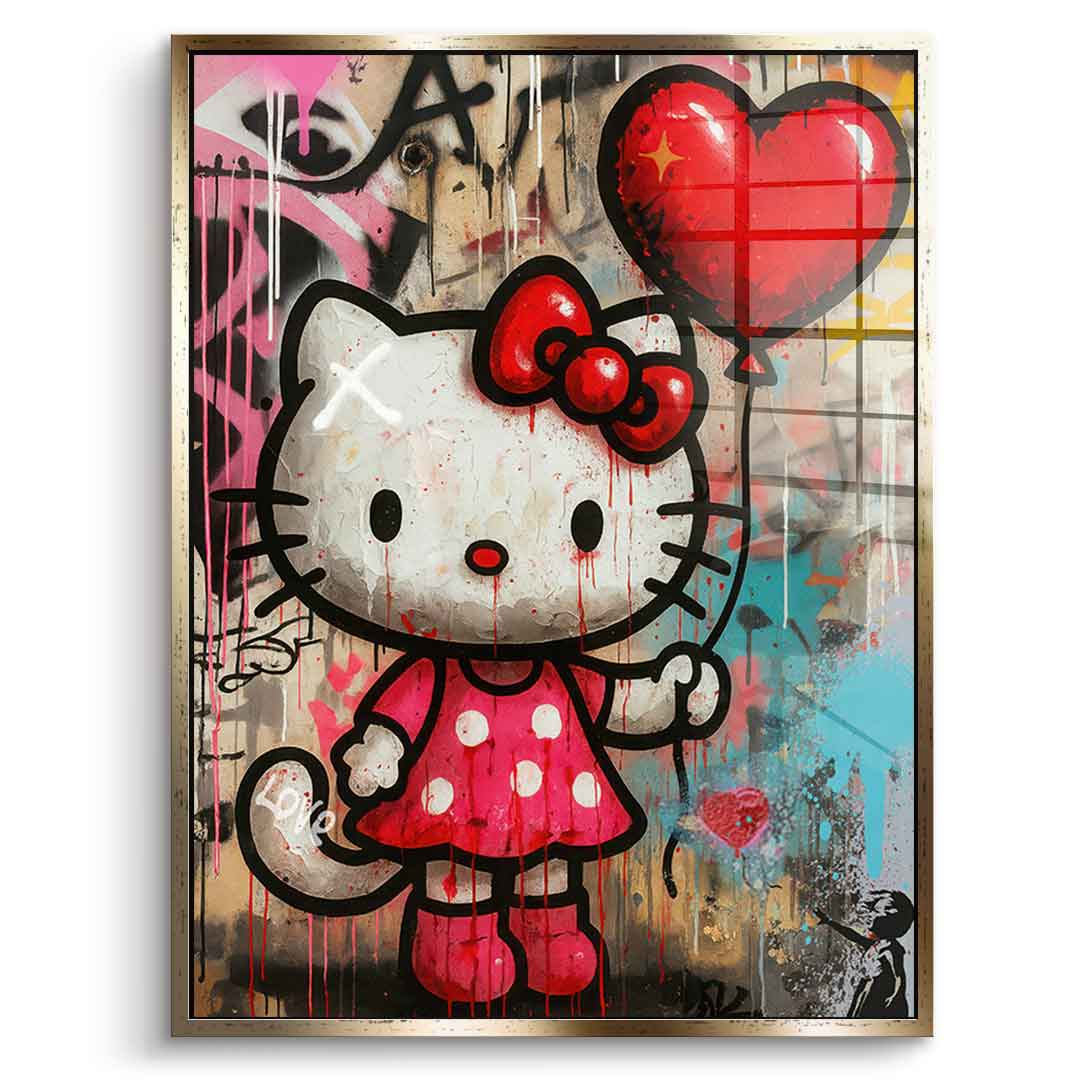 Love Kitty - Acrylglas
