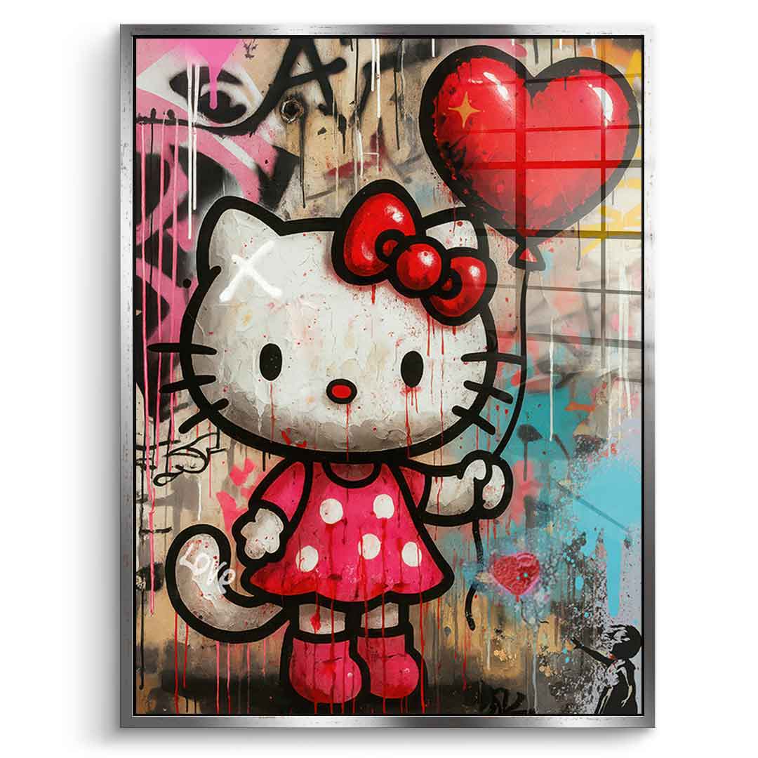 Love Kitty - Acrylglas