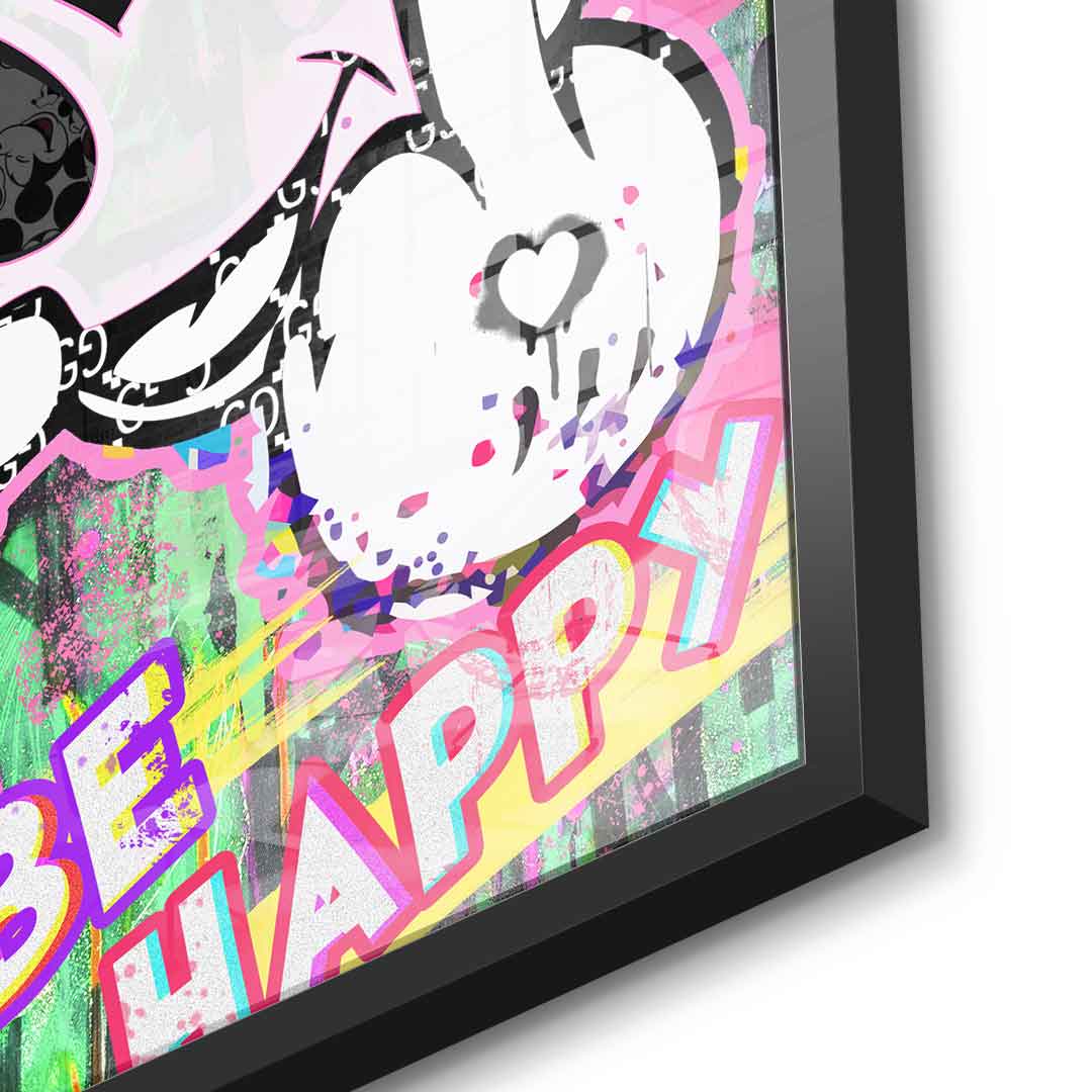 M Fuck Happy - Acrylglas