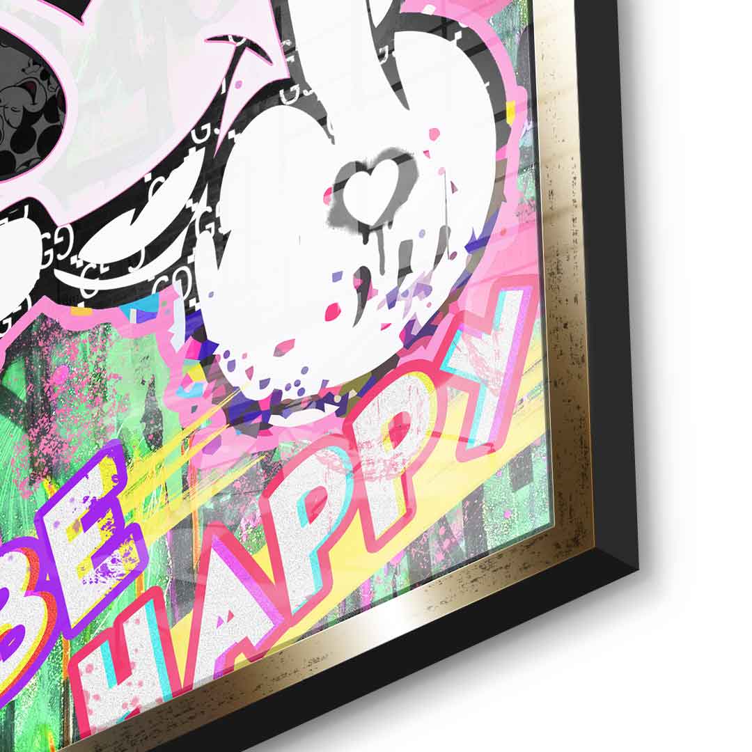 M Fuck Happy - Acrylglas