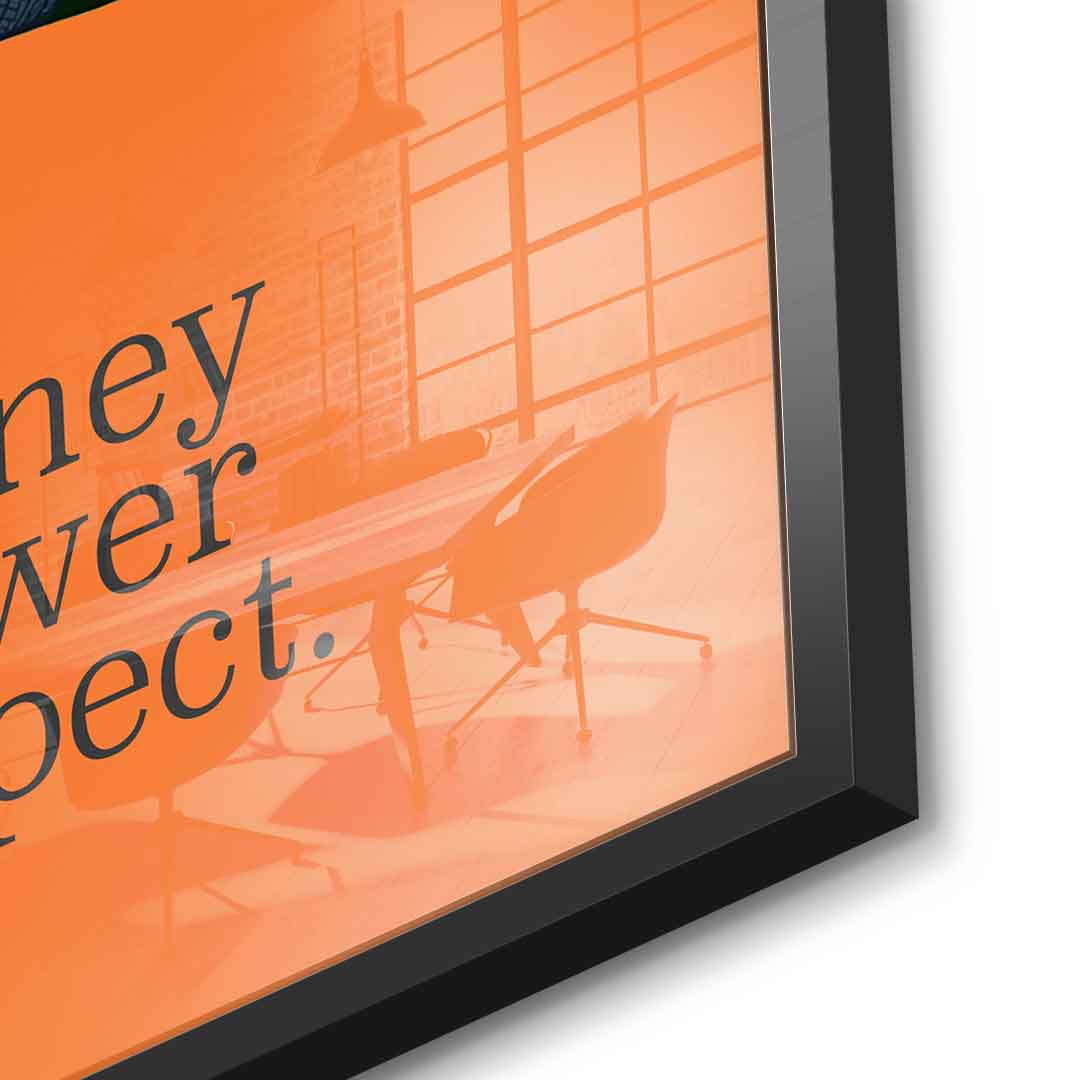 Money Power Respect - Acrylglas