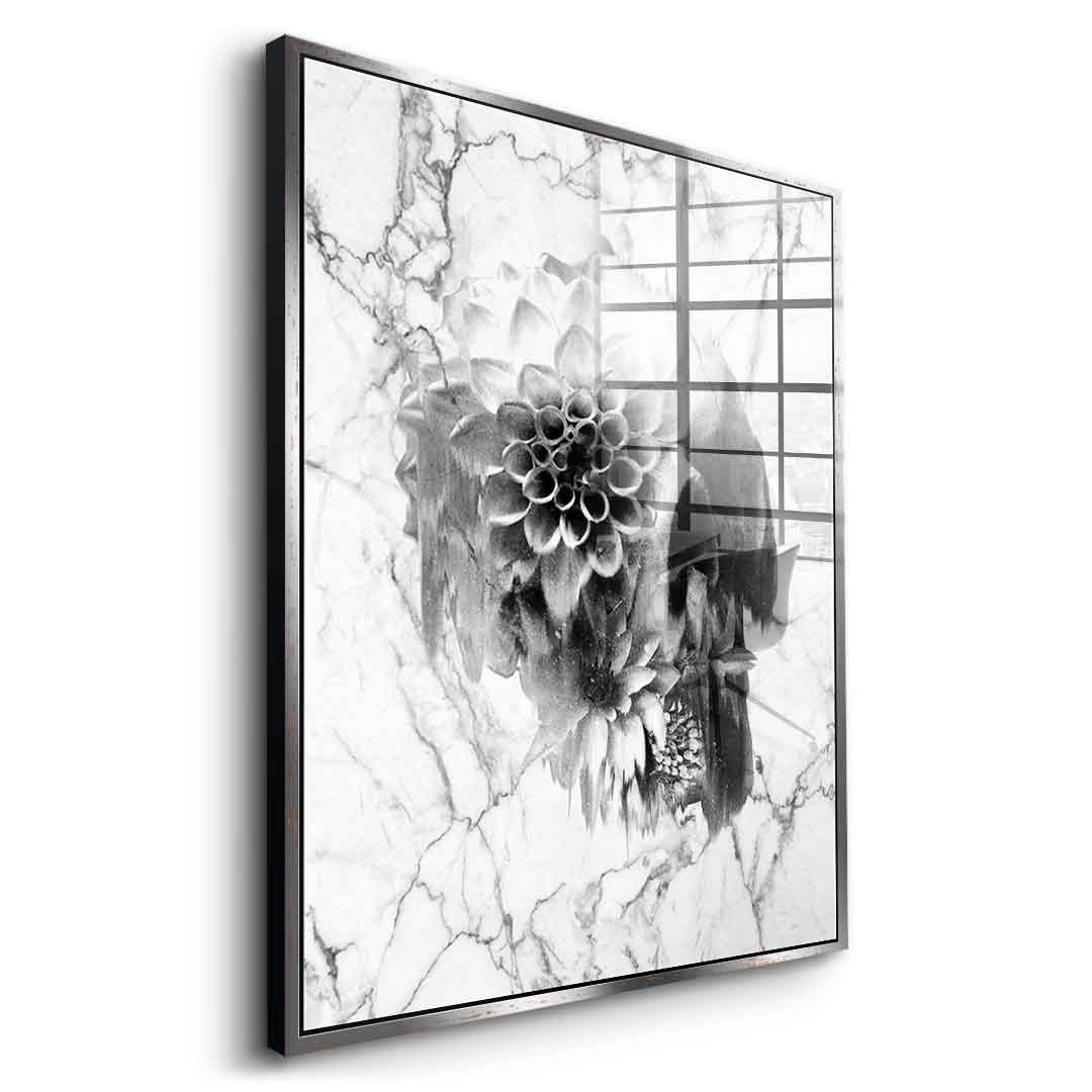 Marble Decay Skull - Acrylic glass