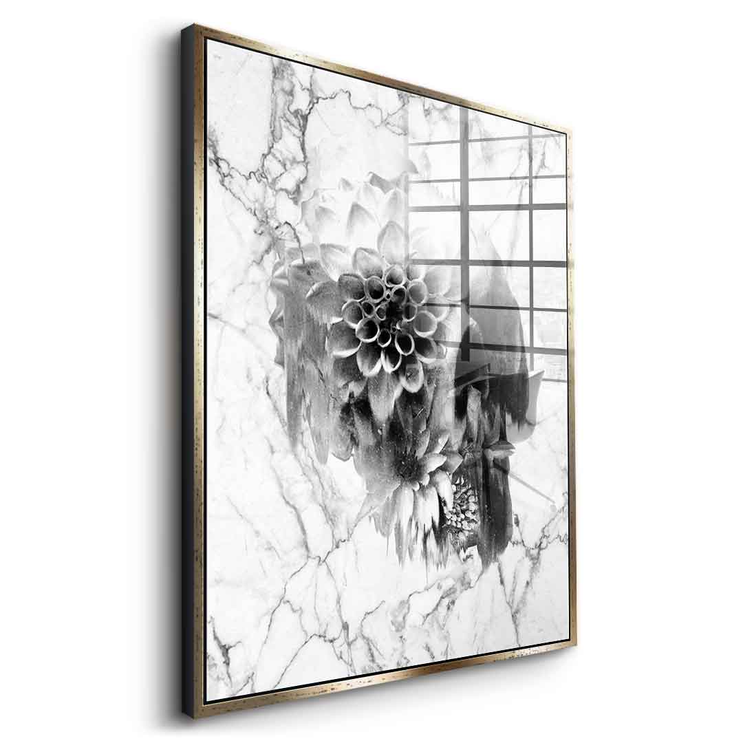 Marble Decay Skull - Acrylic glass