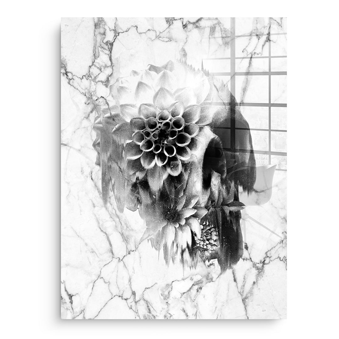 Marble Decay Skull - Acrylic glass