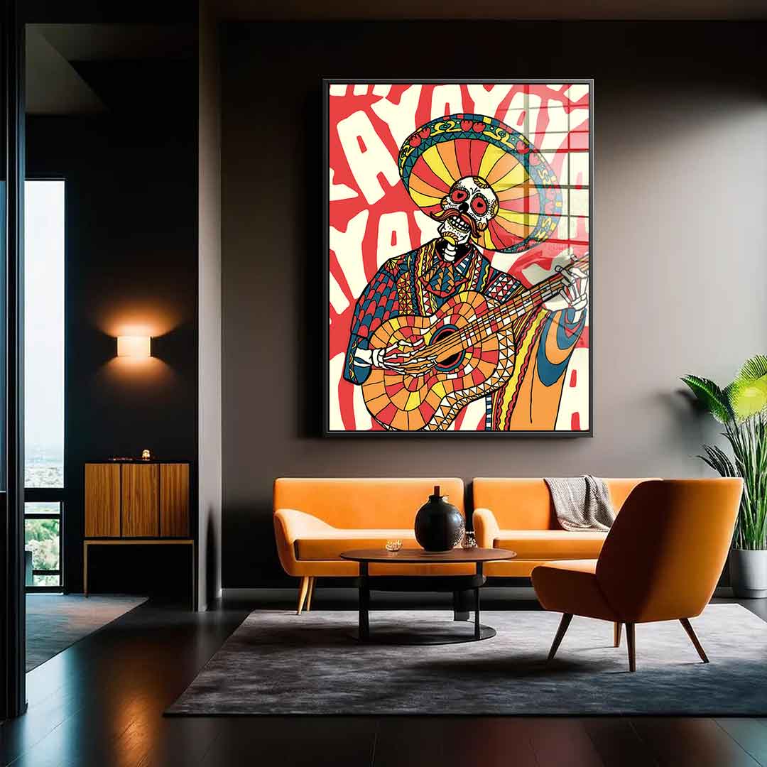 Mariachi Rug Plain - Acrylic Glass