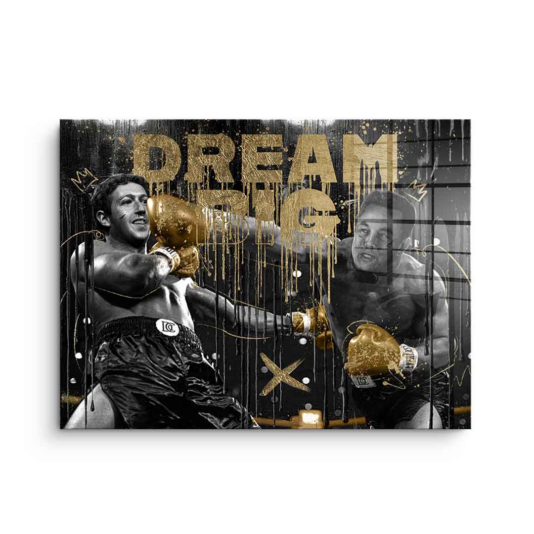 DOTCOMCANVAS Billionaire Fight - Blattgold – Frontansicht