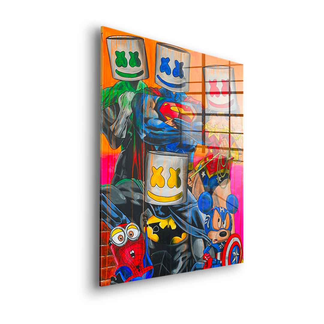 Marshmello Heros - Acrylglas