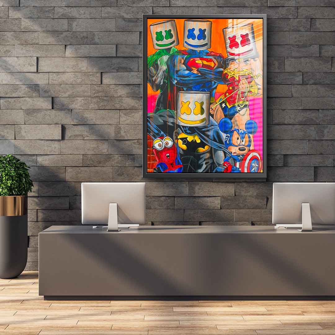 Marshmello Heros - Acrylglas