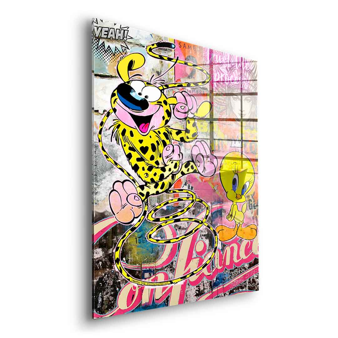 Marsu & Tweety - Acrylglas