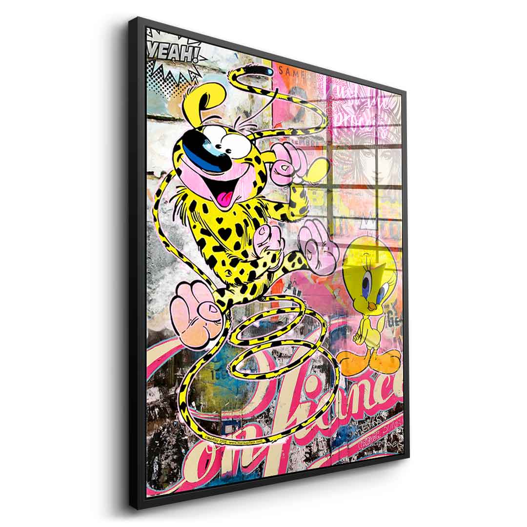 Marsu & Tweety - Acrylglas