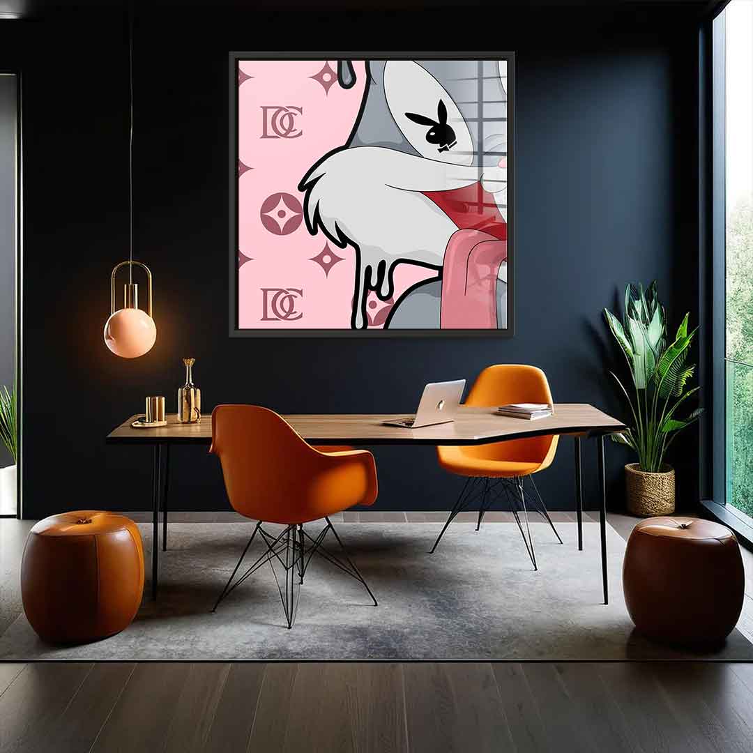 Melting Bunny - Square Edition - Acrylic Glass