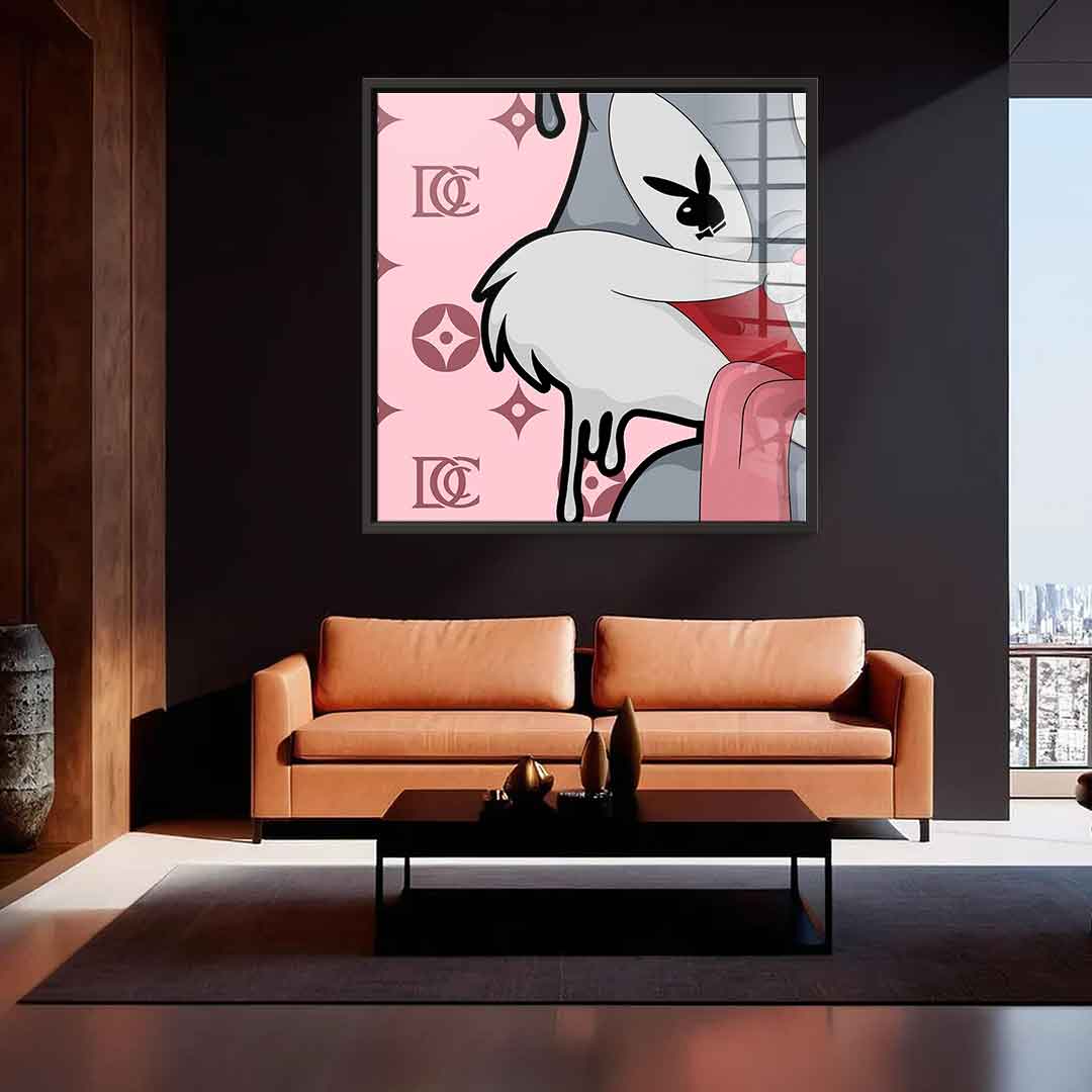 Melting Bunny - Square Edition - Acrylic Glass