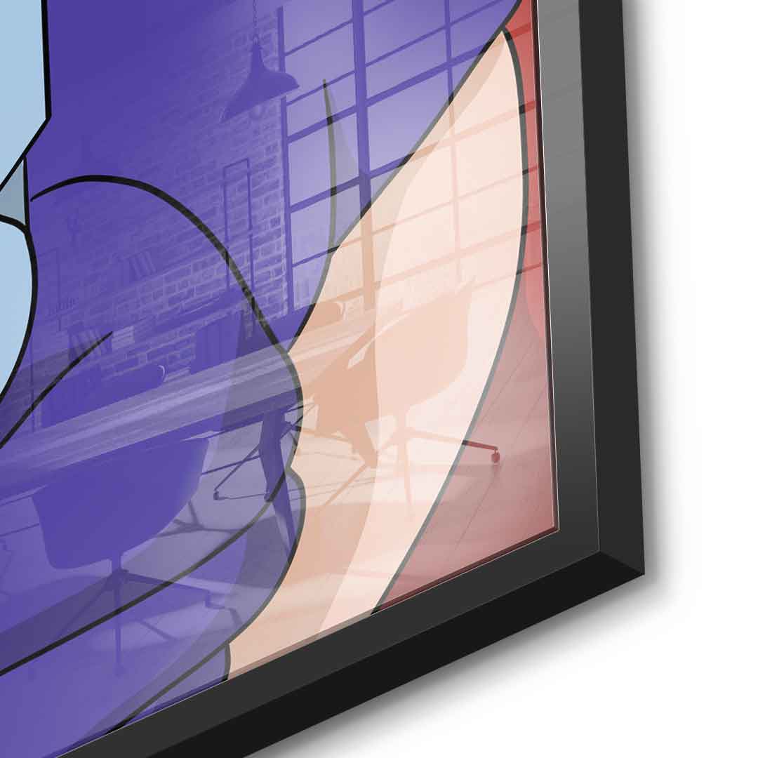 Melting Jessica - Quadrat Edition - Acrylglas