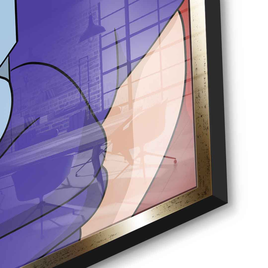 Melting Jessica - Quadrat Edition - Acrylglas