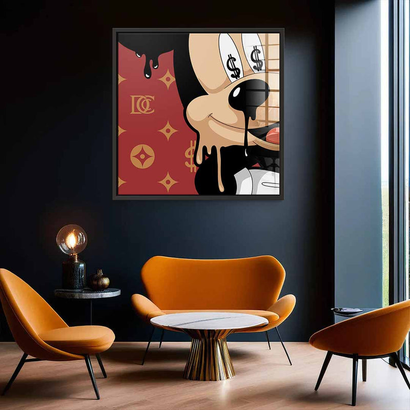 Melting Mickey - Square Edition - acrylic glass