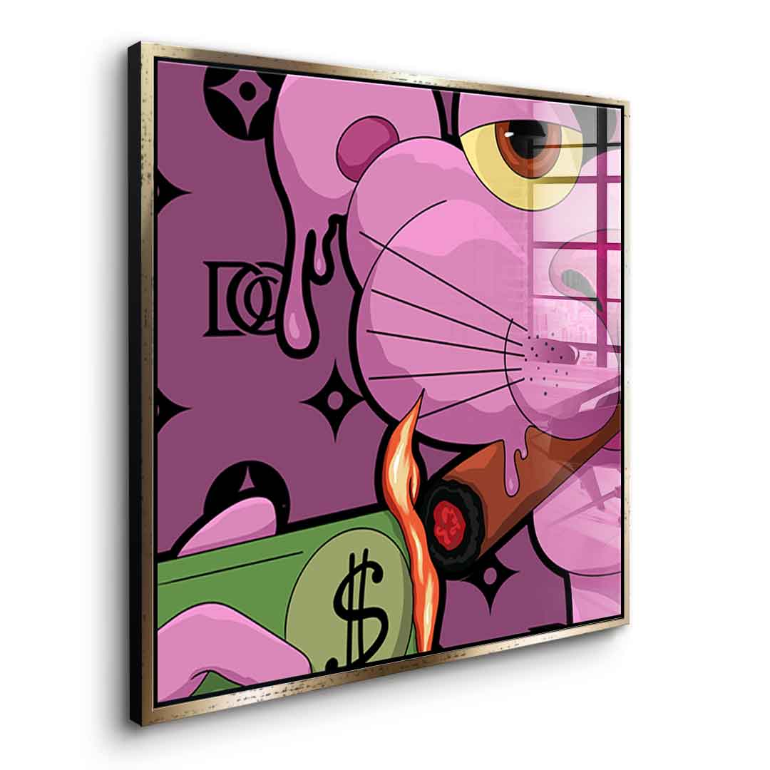 Melting Panther - Quadrat Edition - Acrylglas