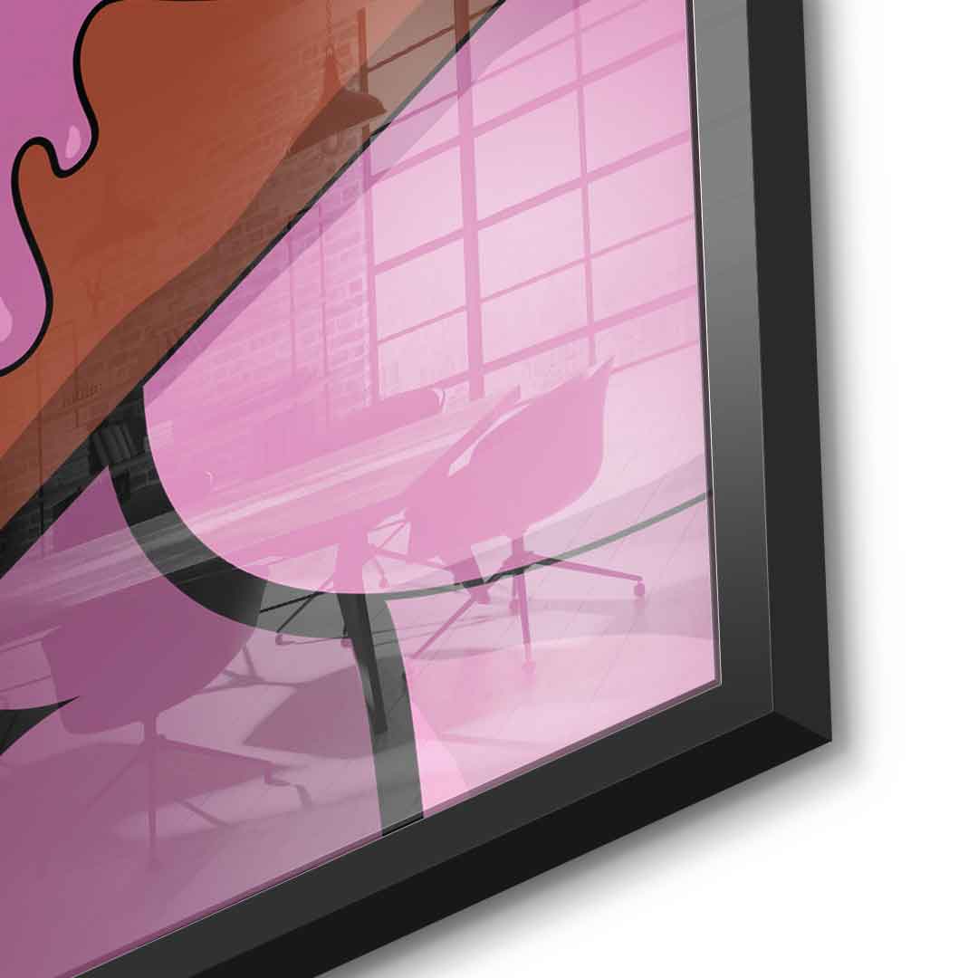 Melting Panther - Quadrat Edition - Acrylglas