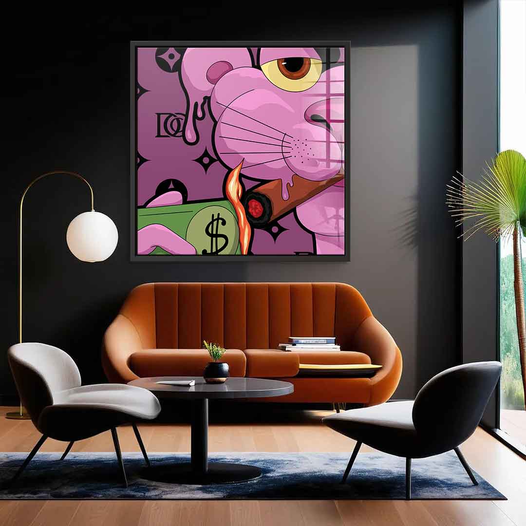 Melting Panther - Quadrat Edition - Acrylglas