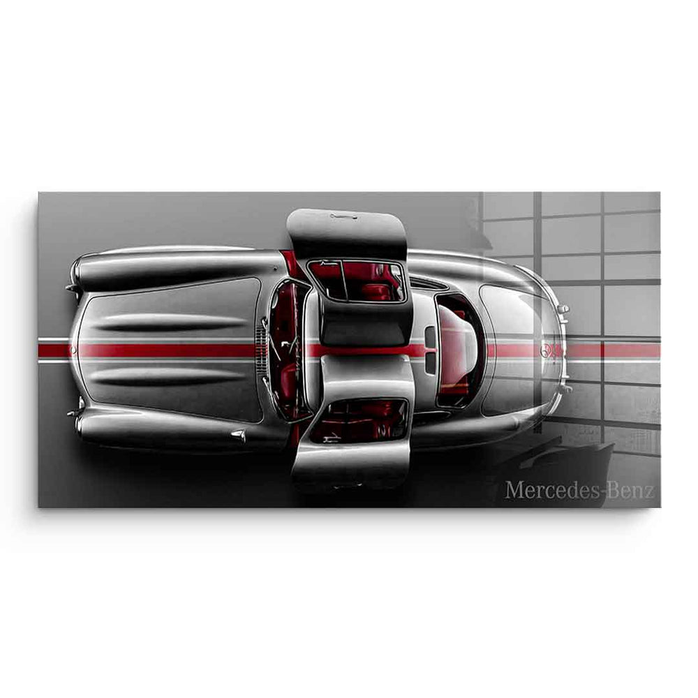 Mercedes-Benz 300 SL Gullwing als Acrylglasbild – Auto Wandbild von DOTCOMCANVAS®