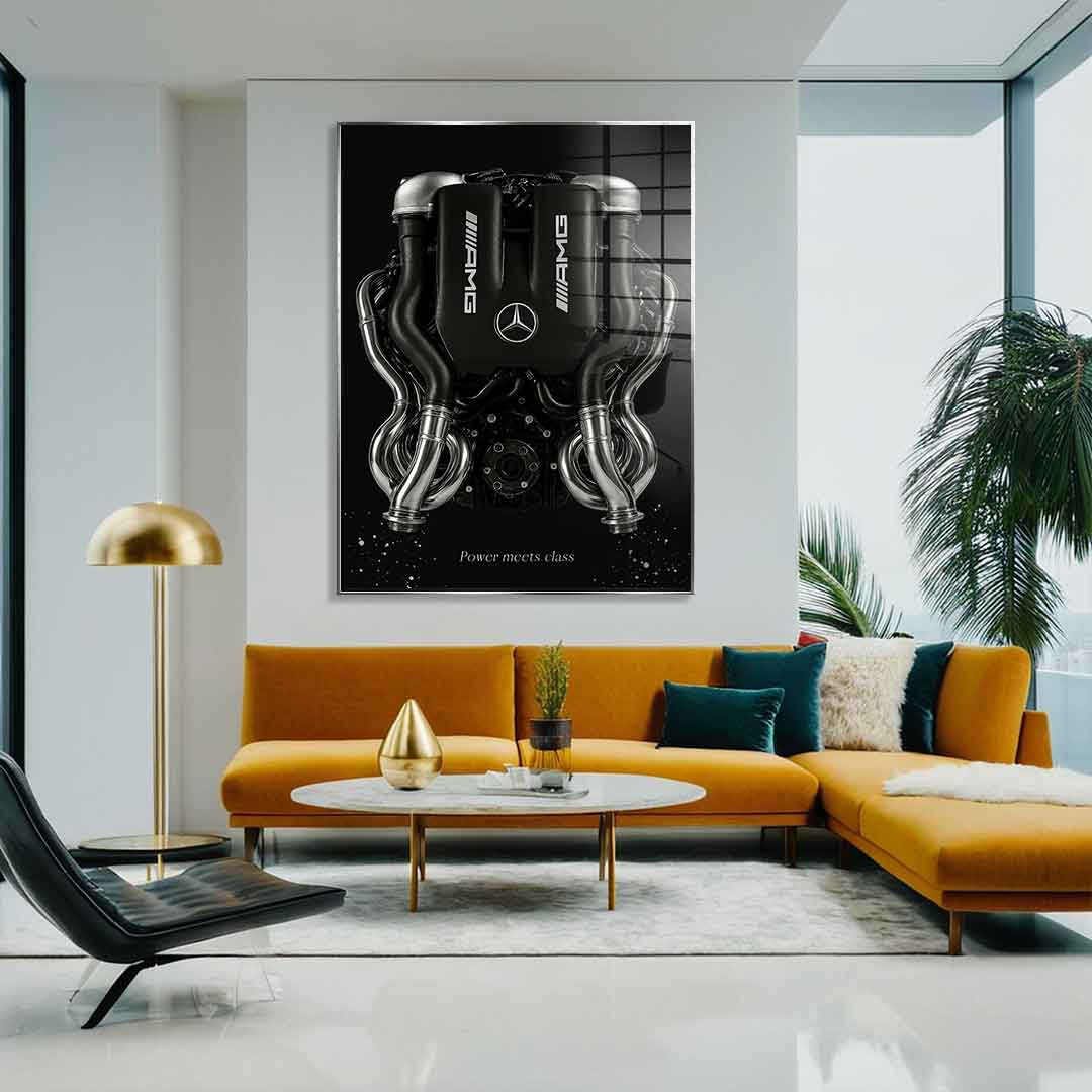 Mercedes V8 Engine - Acrylglas