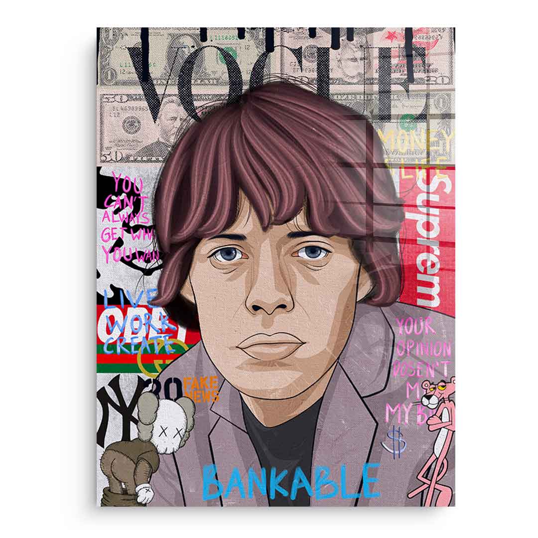 Mick Jagger - Acrylglas