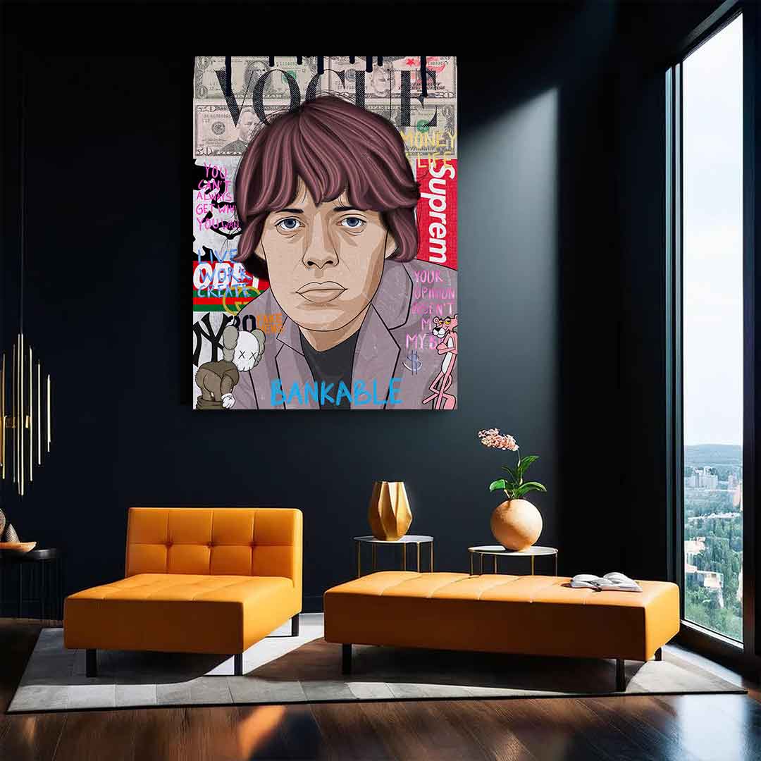 Mick Jagger - Acrylglas