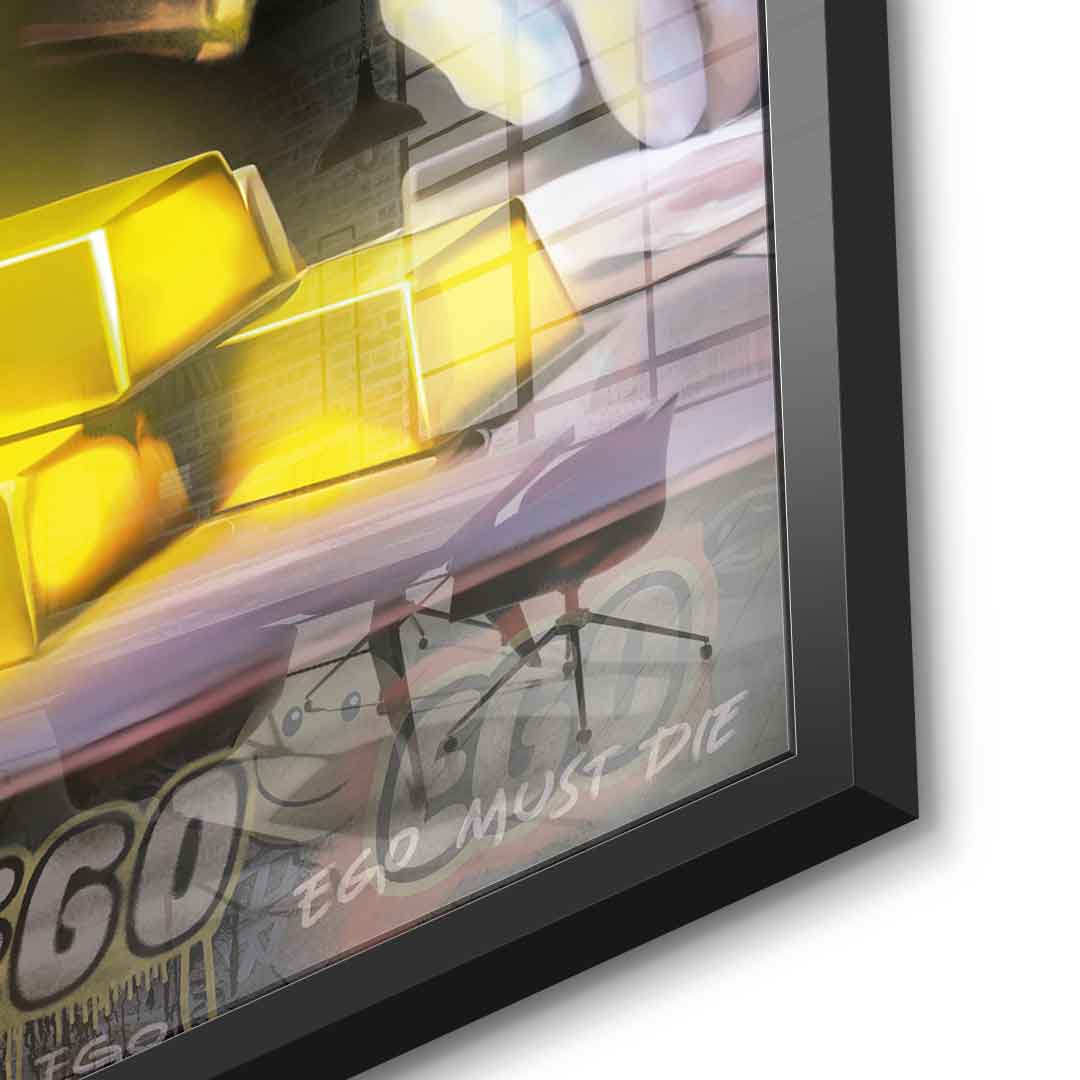 Comic Maus-Business - Acrylglas