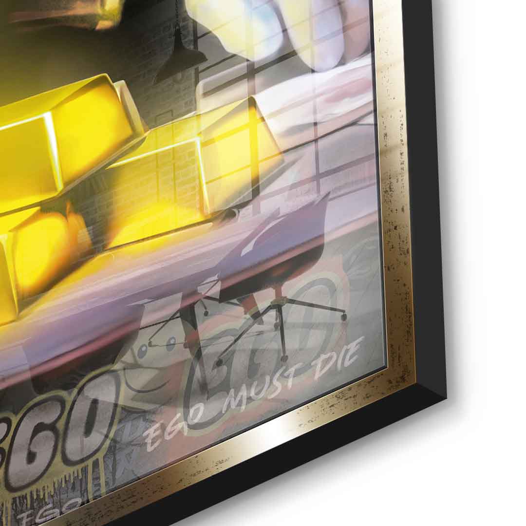 Comic Maus-Business - Acrylglas