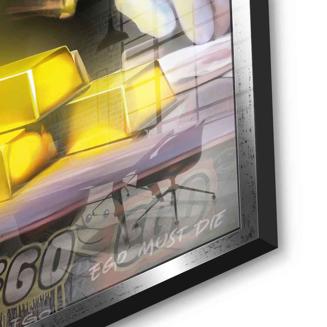 Comic Maus-Business - Acrylglas