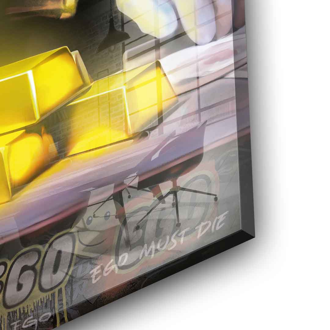 Comic Maus-Business - Acrylglas