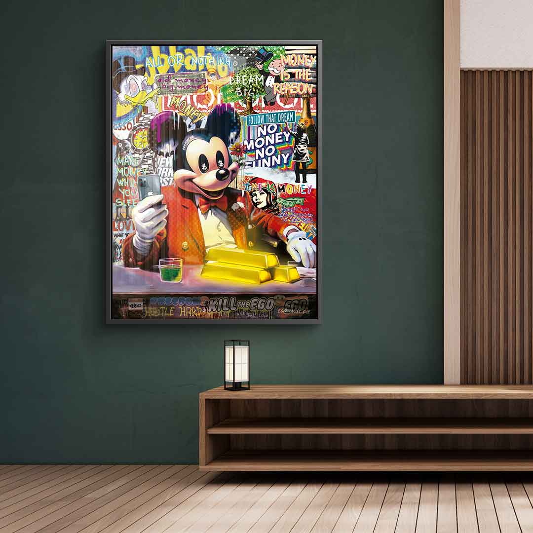 Comic Mouse Business - acrylic glass