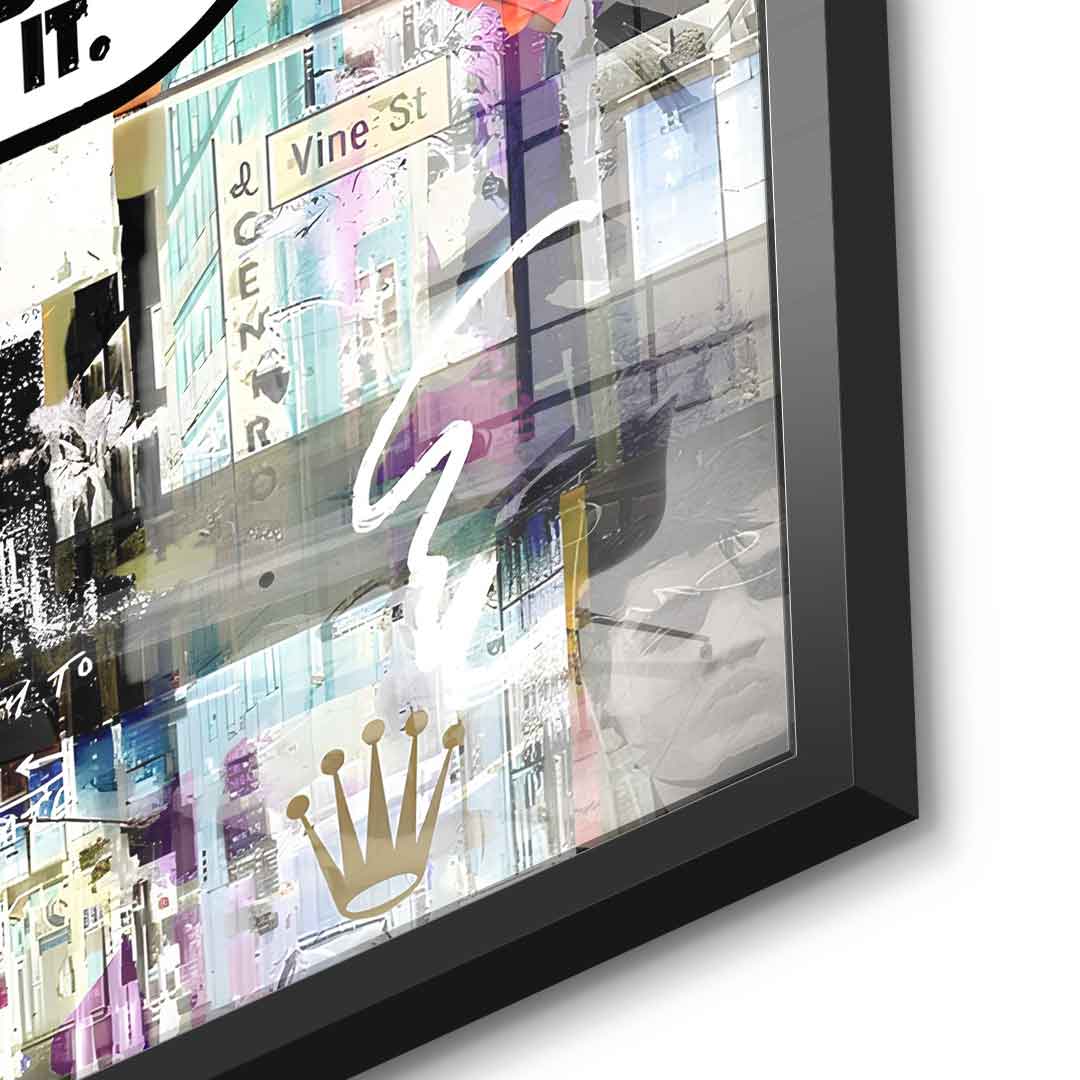 Comic Mouse, Just Did It - Acrylic Glass